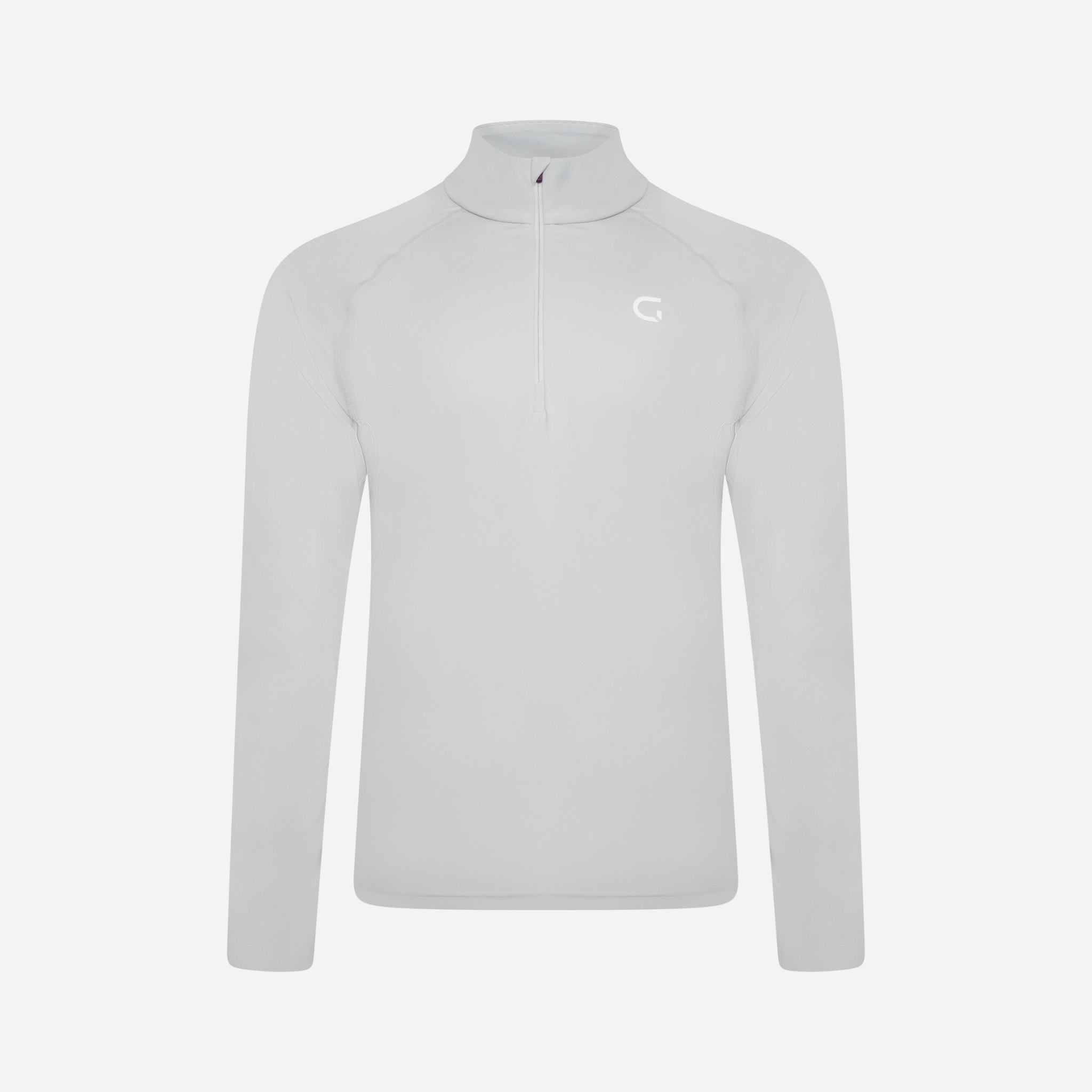 Block Quarter Zip - Grey
