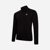Block Quarter Zip - Black