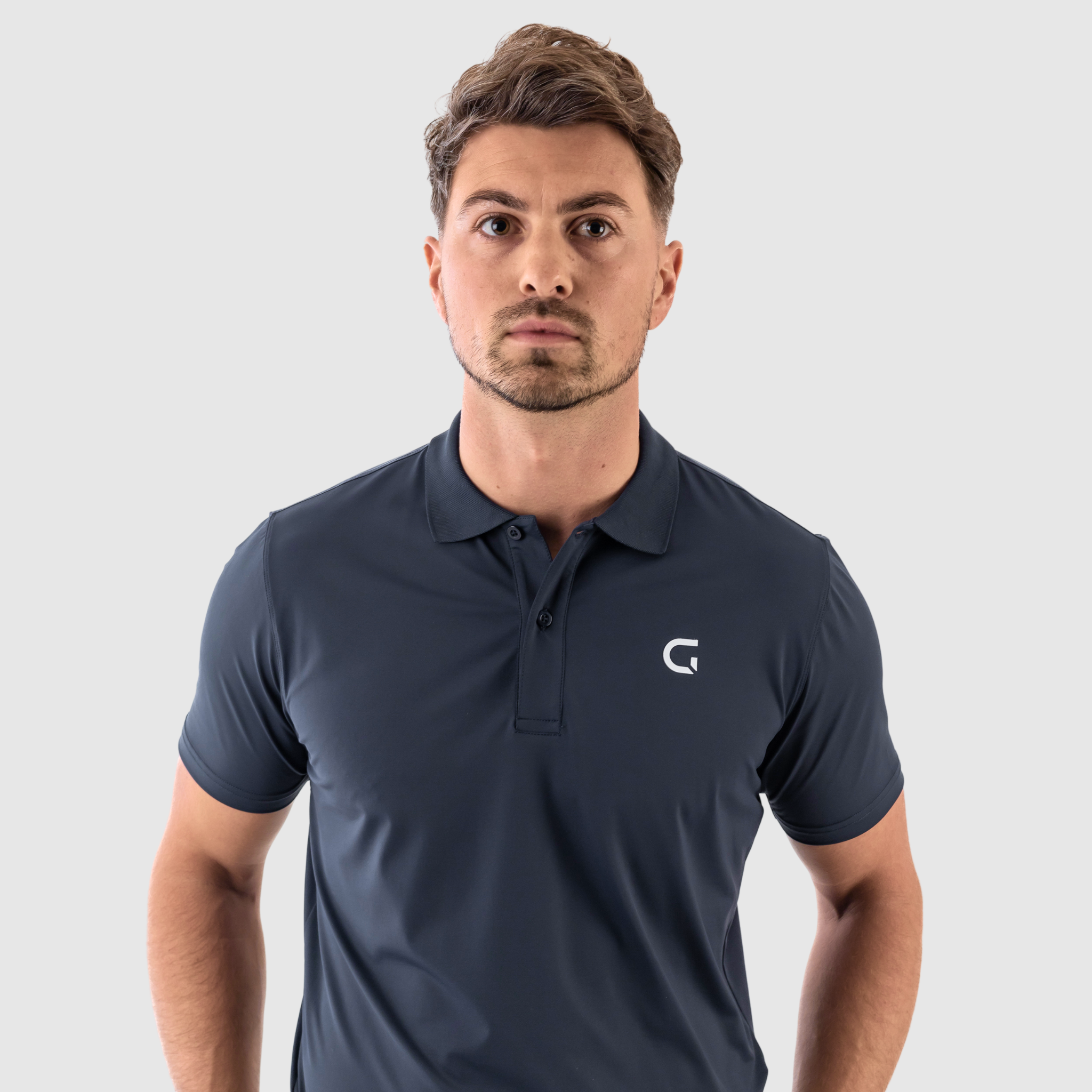 Block Polo Shirt - Navy