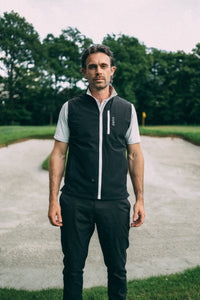 Revere Reversible Gilet (Black/Cream)