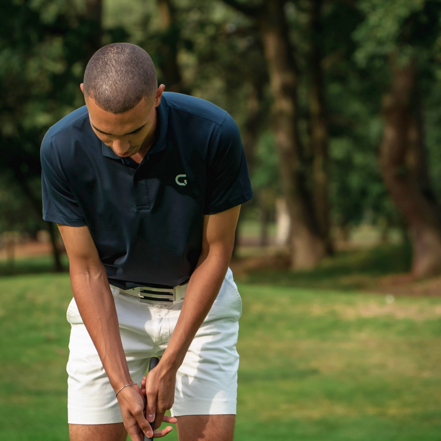 Block Polo Shirt - Navy