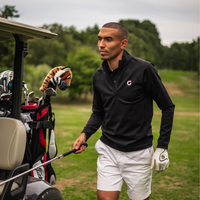 Block Quarter Zip - Black