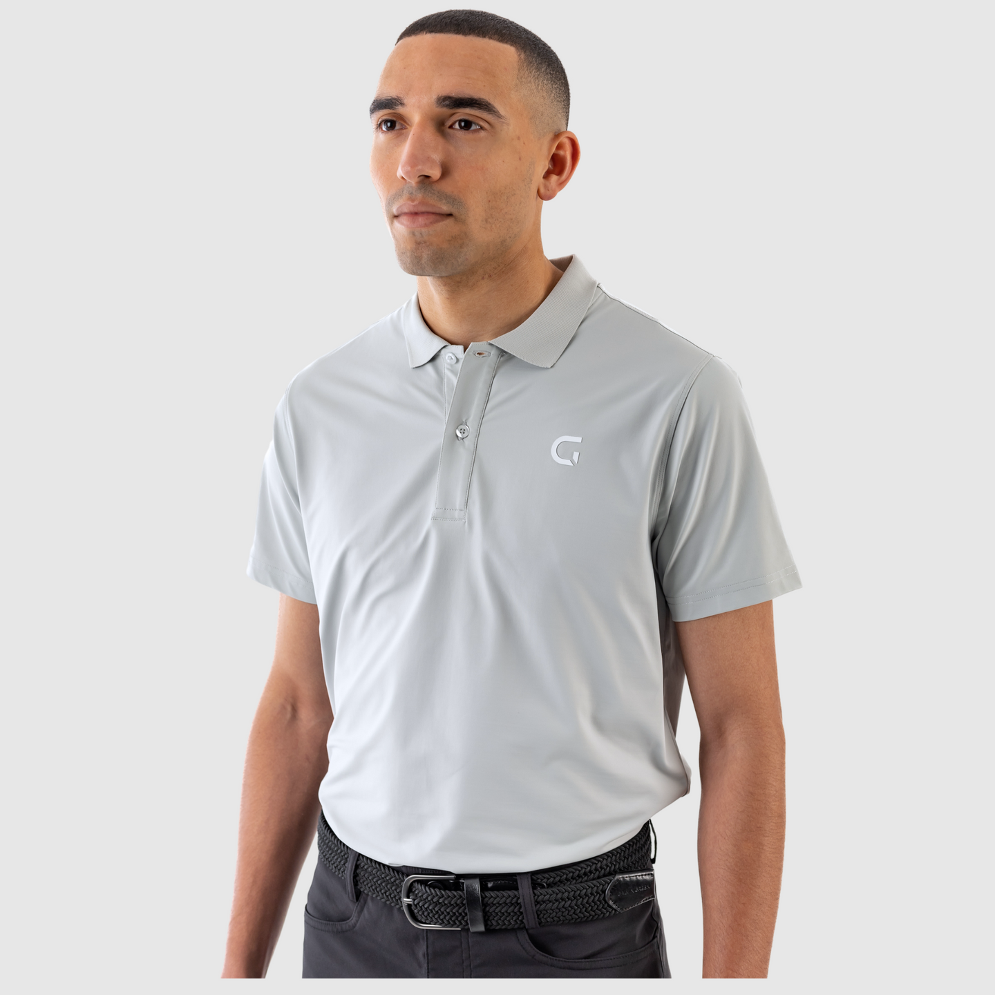 Block Polo Shirt - Grey