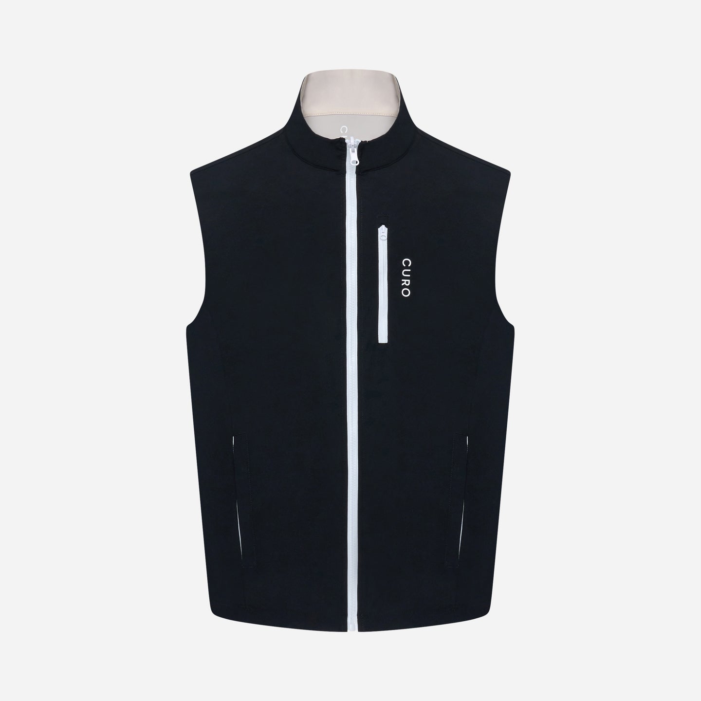 Revere Reversible Gilet (Black/Cream)