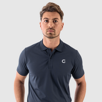 Men's "Block" Polo Shirt - Navy