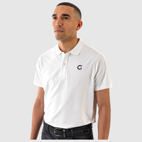 Men's "Block" Polo Shirt - White