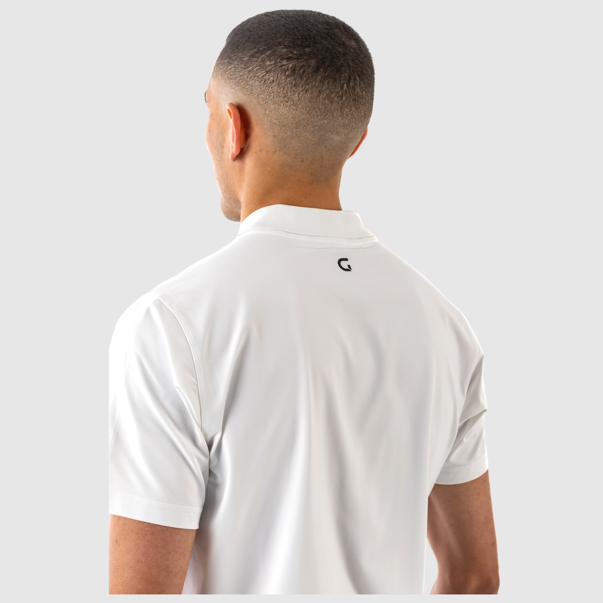 Men's "Block" Polo Shirt - White