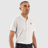 Men's "Block" Polo Shirt - White