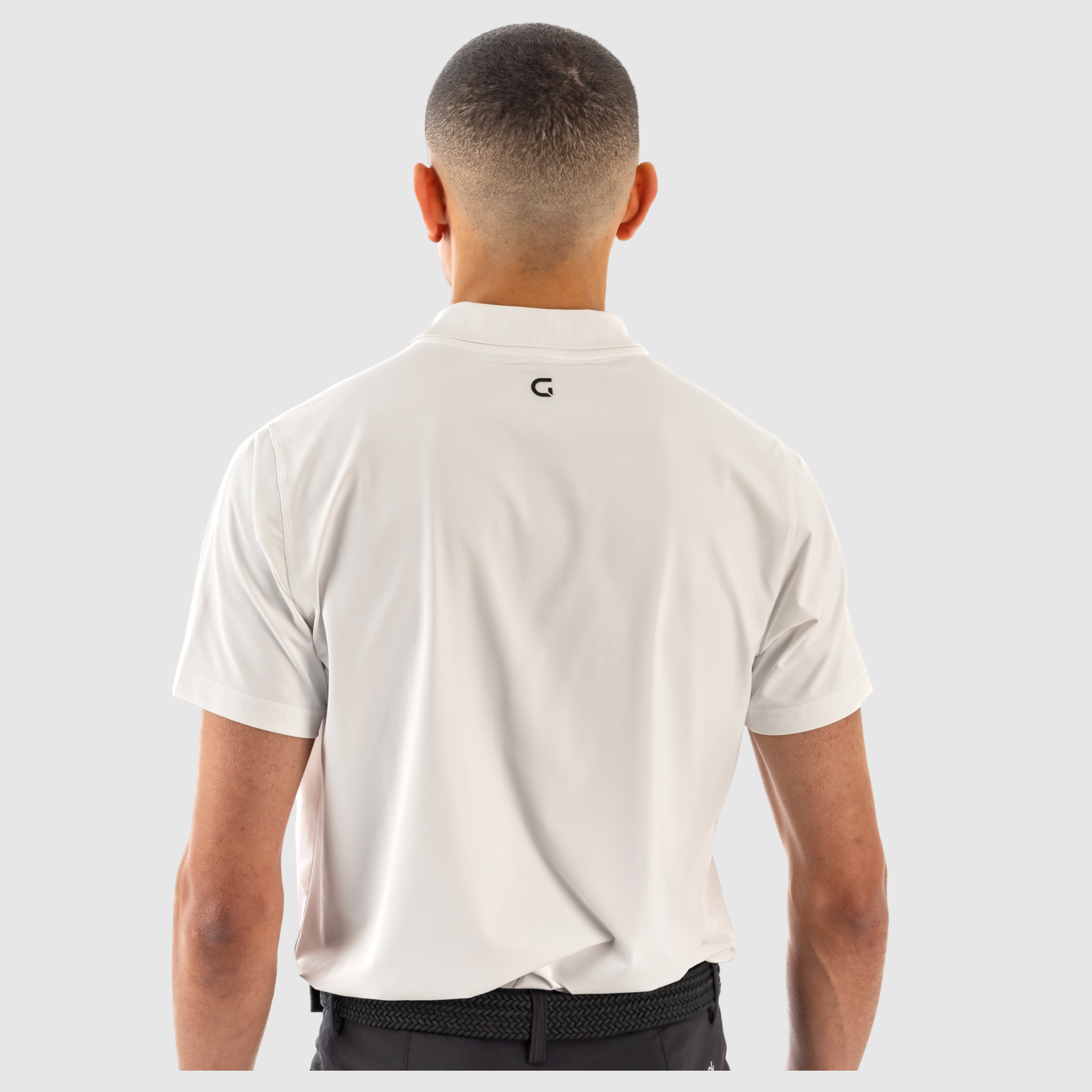 Men's "Block" Polo Shirt - White