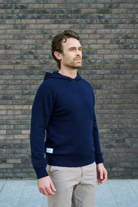 Merino Haven Hoodie - Navy
