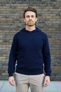 Merino Haven Hoodie - Navy