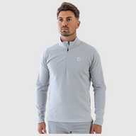 Block Quarter Zip - Grey