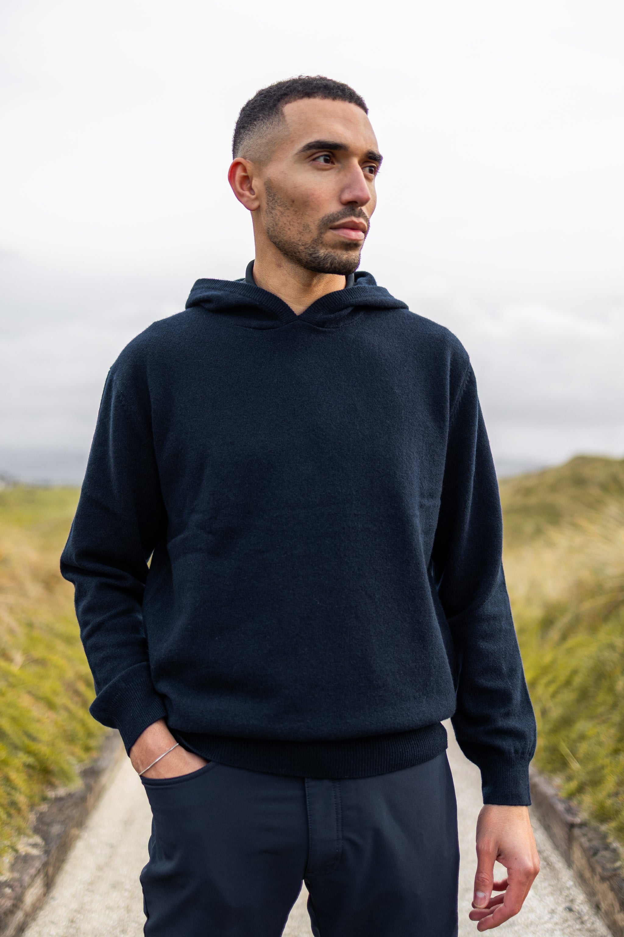 Merino Haven Hoodie - Navy