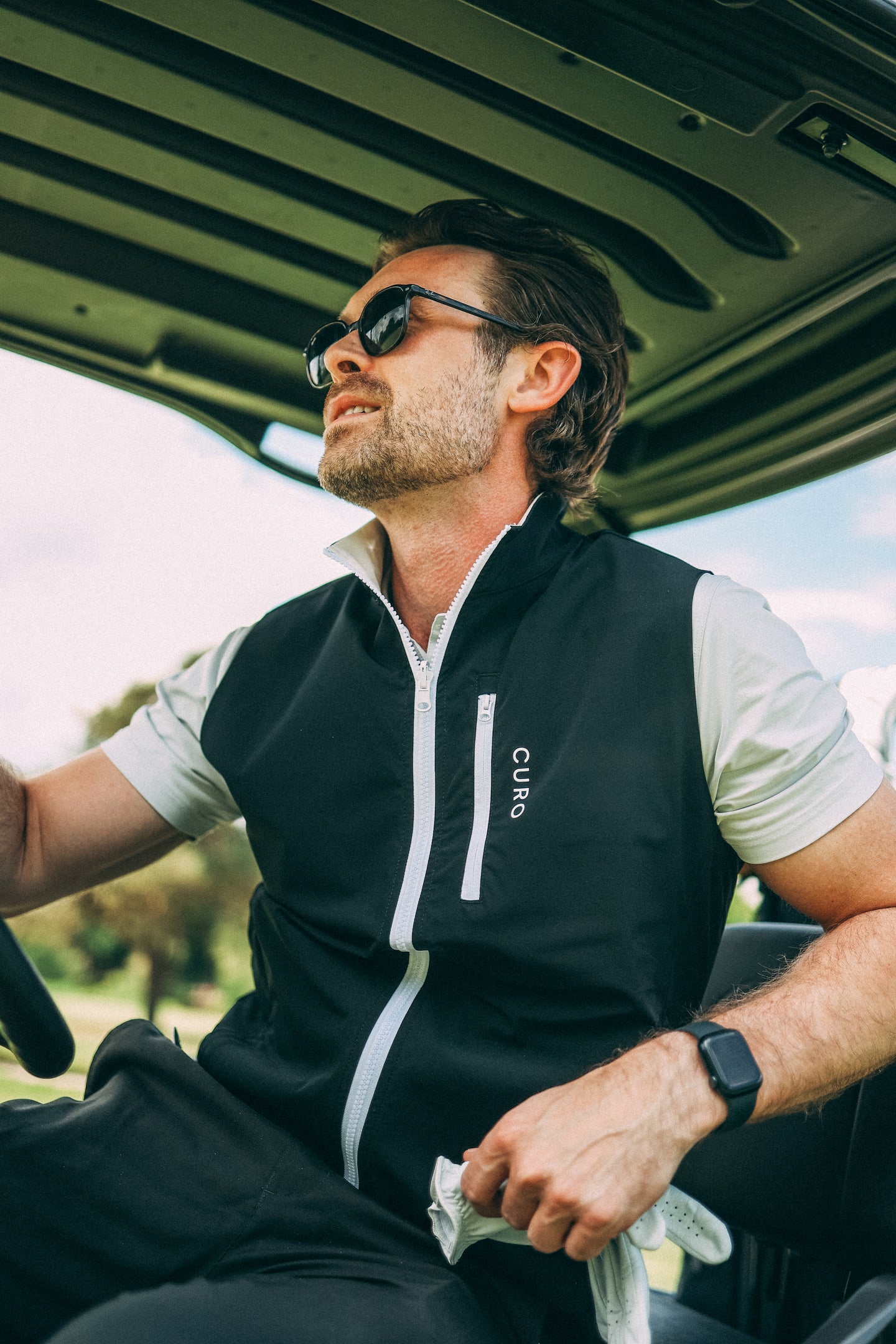 Revere Reversible Gilet (Black/Cream)