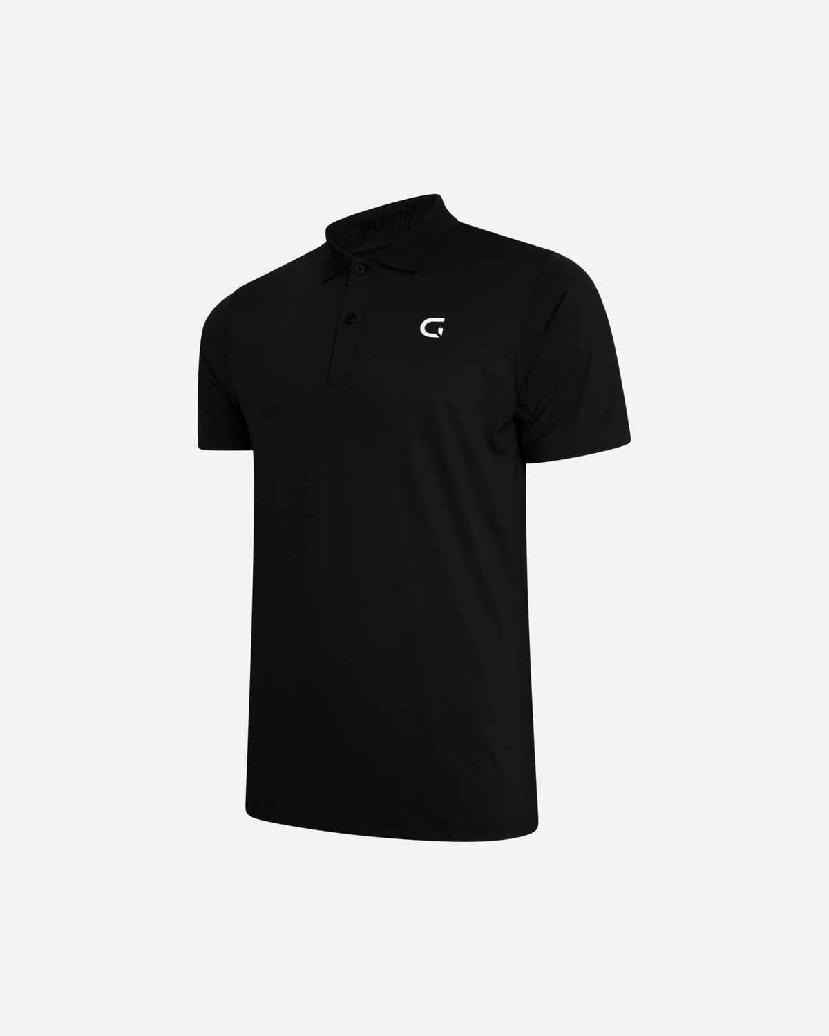 Block Polo Shirt in black, flat lay