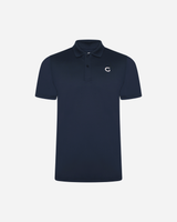 Block Polo Shirt in navy, flat lay