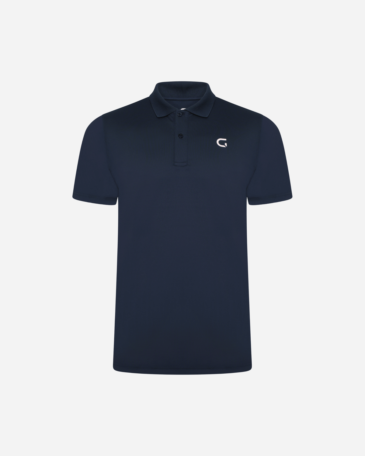 Block Polo Shirt in navy, flat lay
