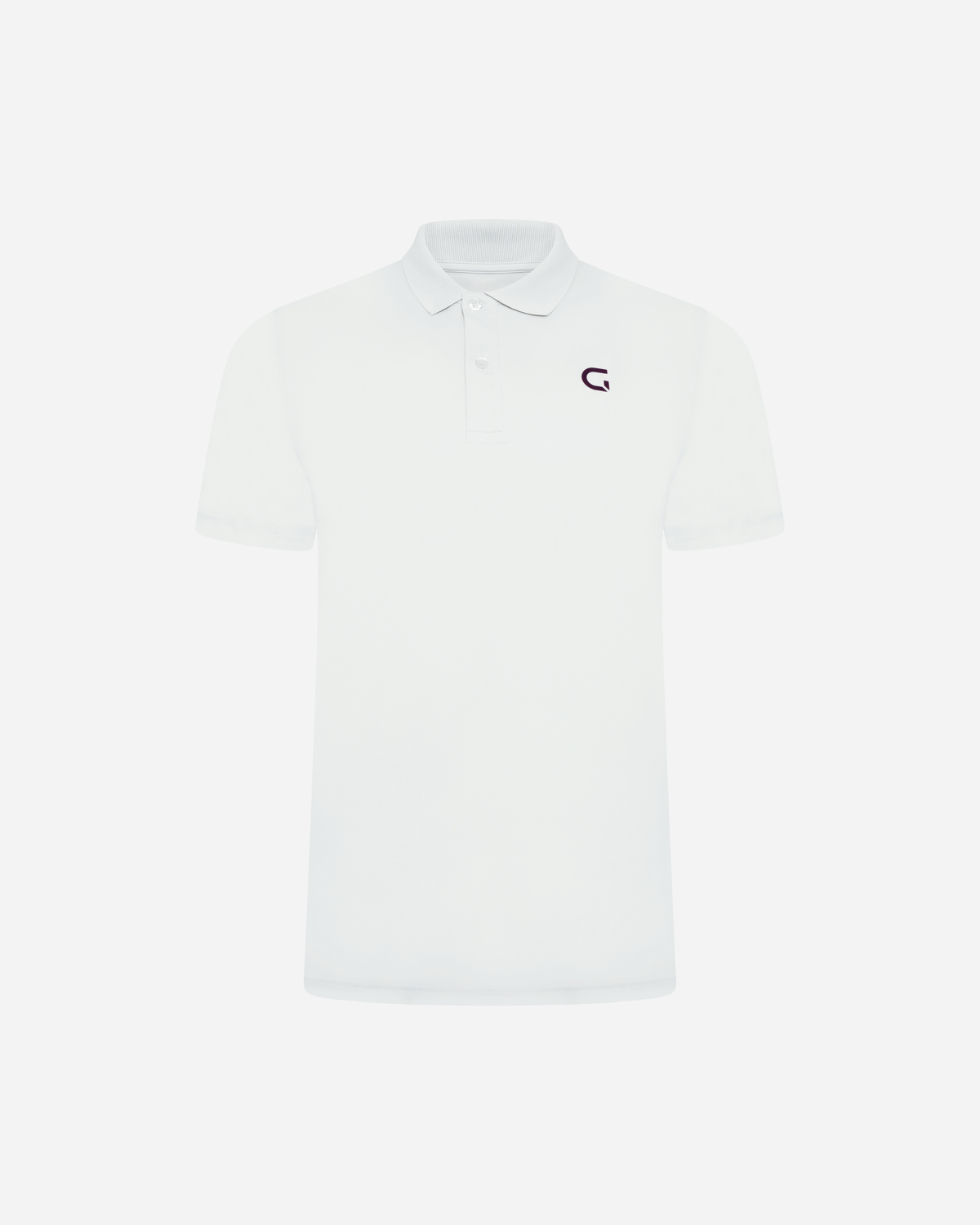 Block Polo Shirt in white, flat lay