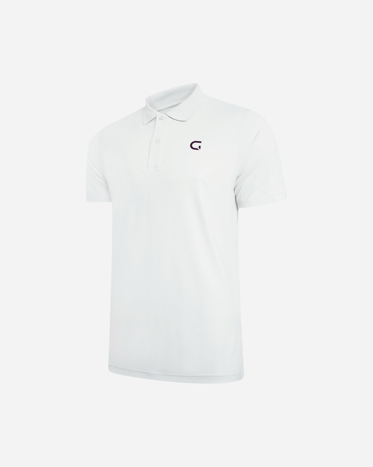 Block Polo Shirt in white, flat lay