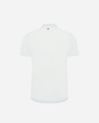 Block Polo Shirt in white, flat lay