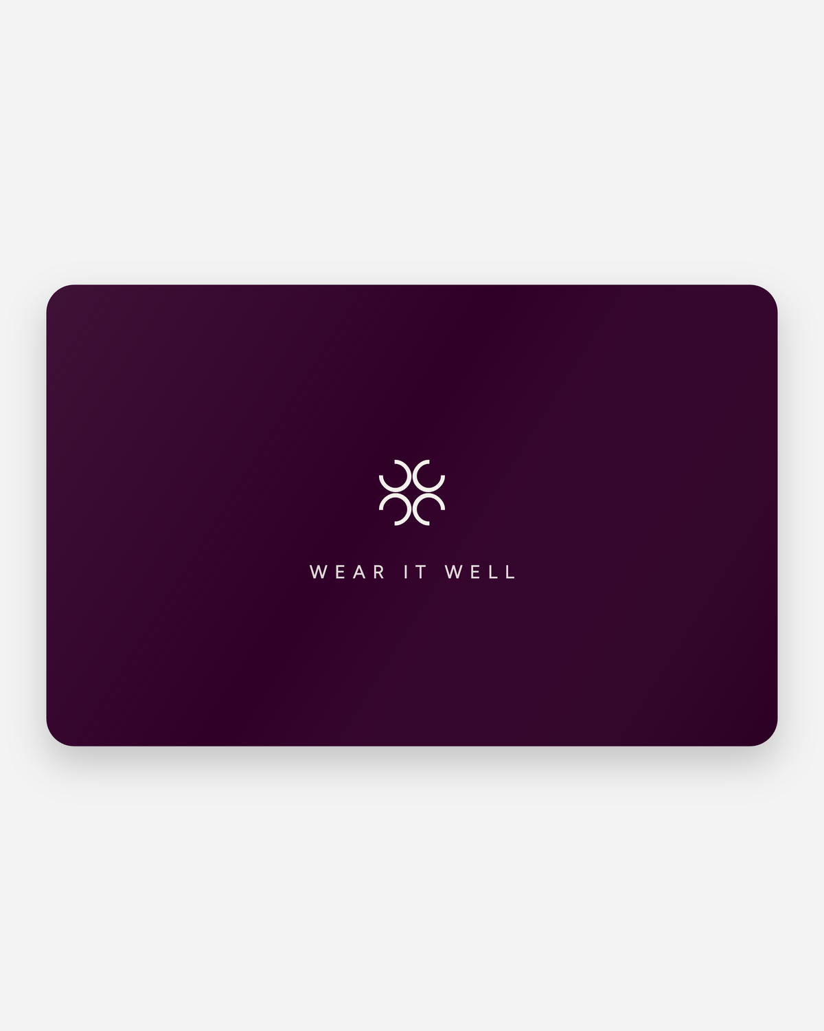 Curo Golf gift card, back