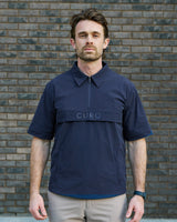 Cadence Windshirt in navy with sleeves removed