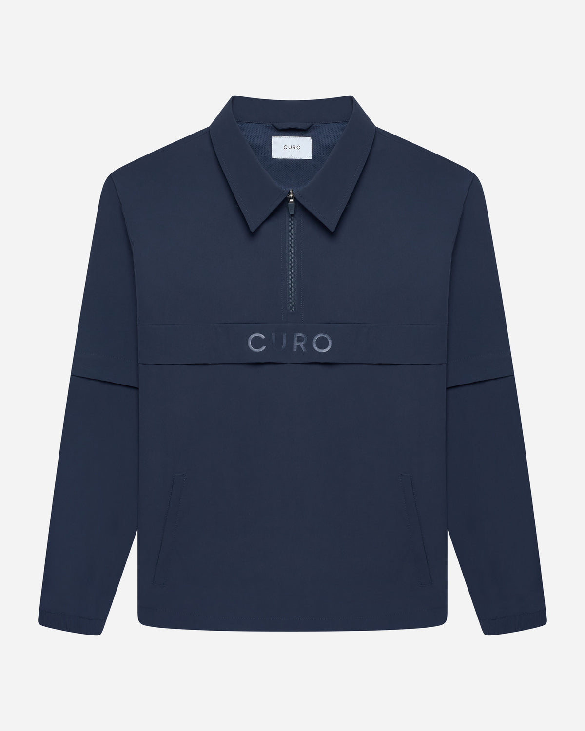 Cadence Windshirt in navy, front view