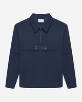 Cadence Windshirt in navy, front view