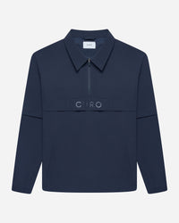 Cadence Windshirt in navy, front view