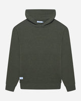 Merino Haven Hoodie in green, front view