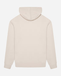 Merino Haven Hoodie in cream, back view