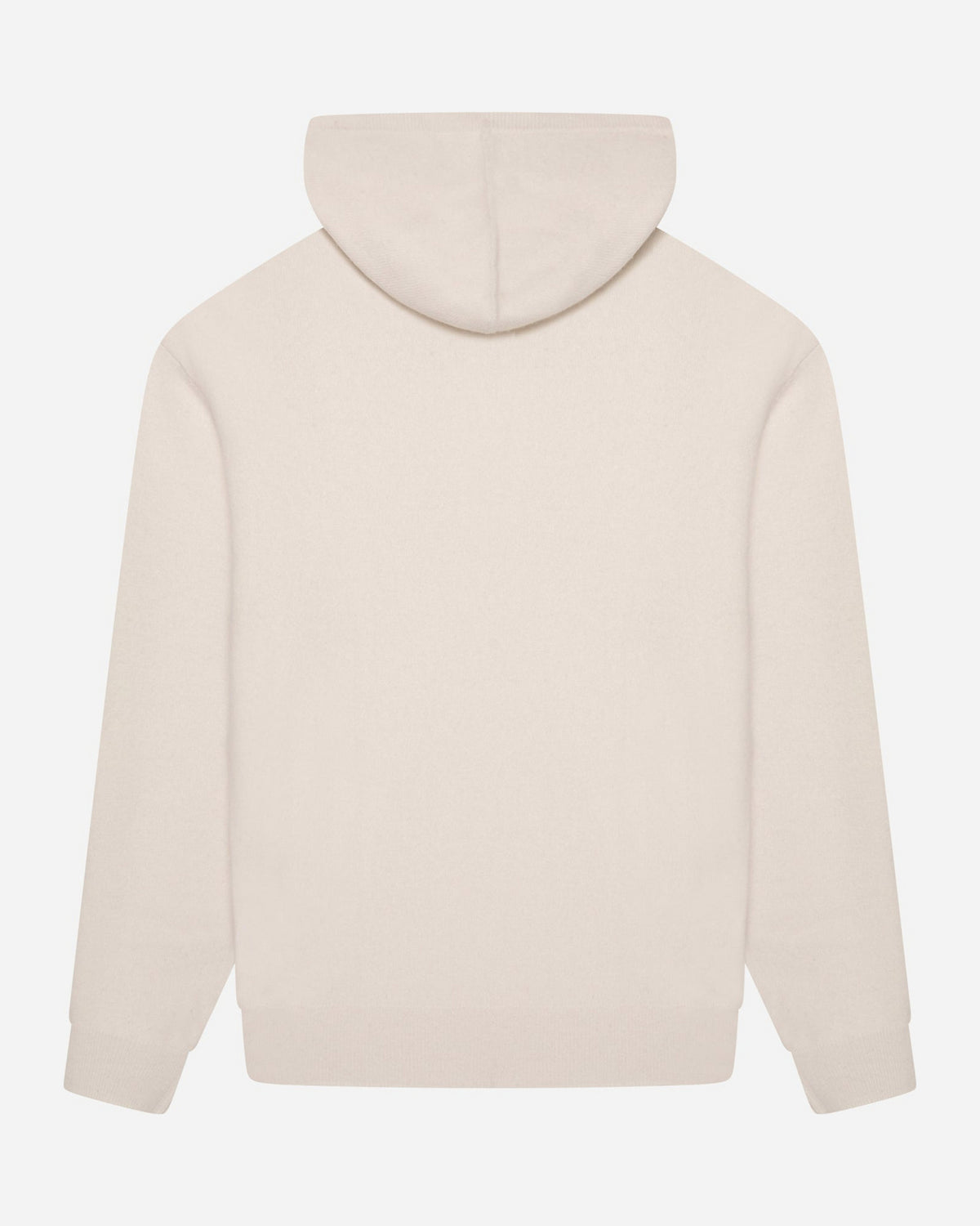 Merino Haven Hoodie in cream, back view