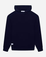 Merino Haven Hoodie in navy, front view
