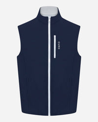 Revere Reversible Gilet, navy side, front view