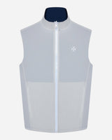 Revere Reversible Gilet, grey side, front view