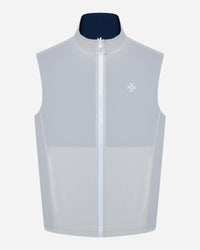 Revere Reversible Gilet, grey side, front view